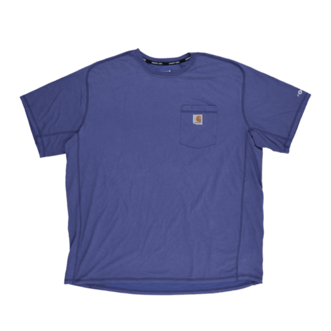 Carhartt Force Relaxed Fit Cotton T-Shirt Blue 2XL XXL Casual Workwear Crew Neck