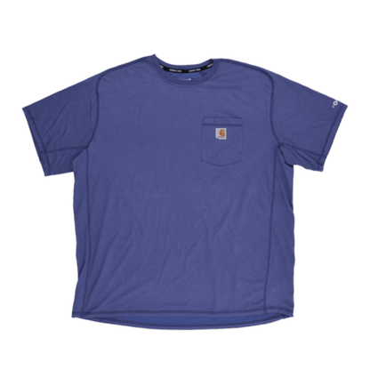 Carhartt Force Relaxed Fit Cotton T-Shirt Blue 2XL XXL Casual Workwear Crew Neck