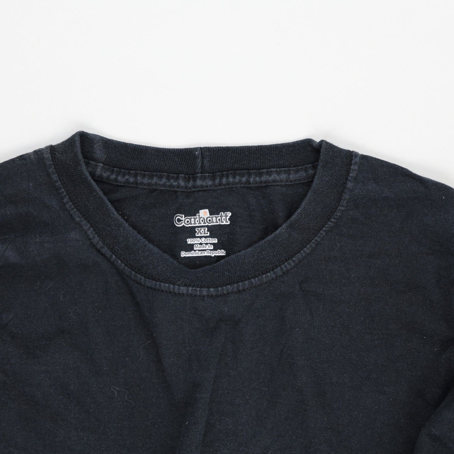 Carhartt Black Long Sleeve T-Shirt XL 100% Cotton Crew Neck Men's Top