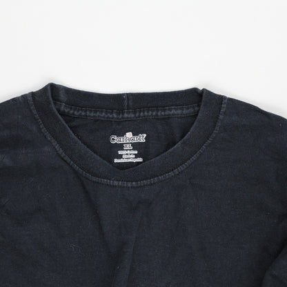 Carhartt Black Long Sleeve T-Shirt XL 100% Cotton Crew Neck Men's Top