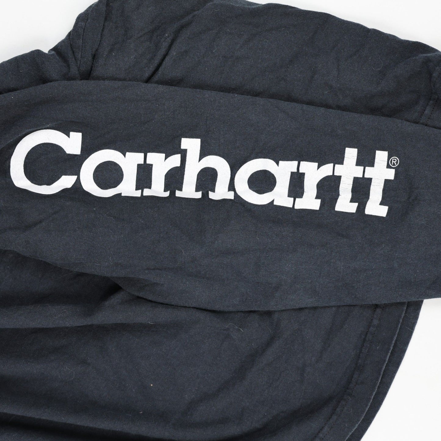 Carhartt Black Long Sleeve T-Shirt XL 100% Cotton Crew Neck Men's Top