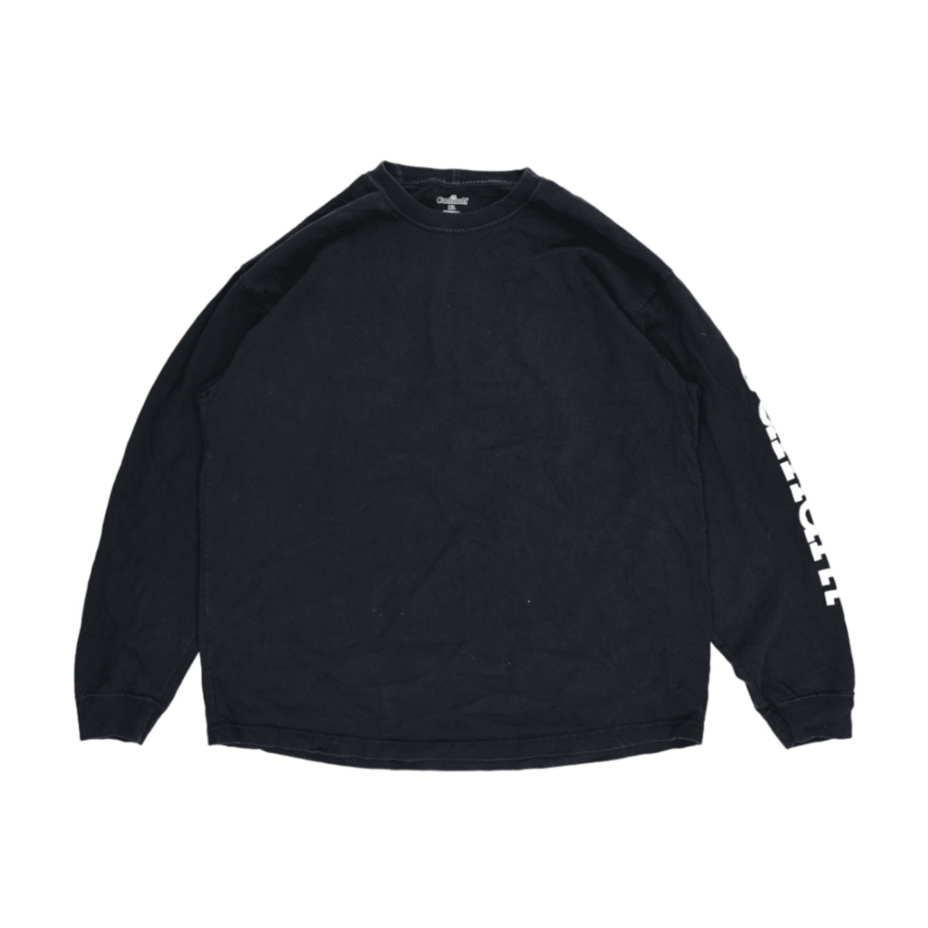 Carhartt Black Long Sleeve T-Shirt XL 100% Cotton Crew Neck Men's Top