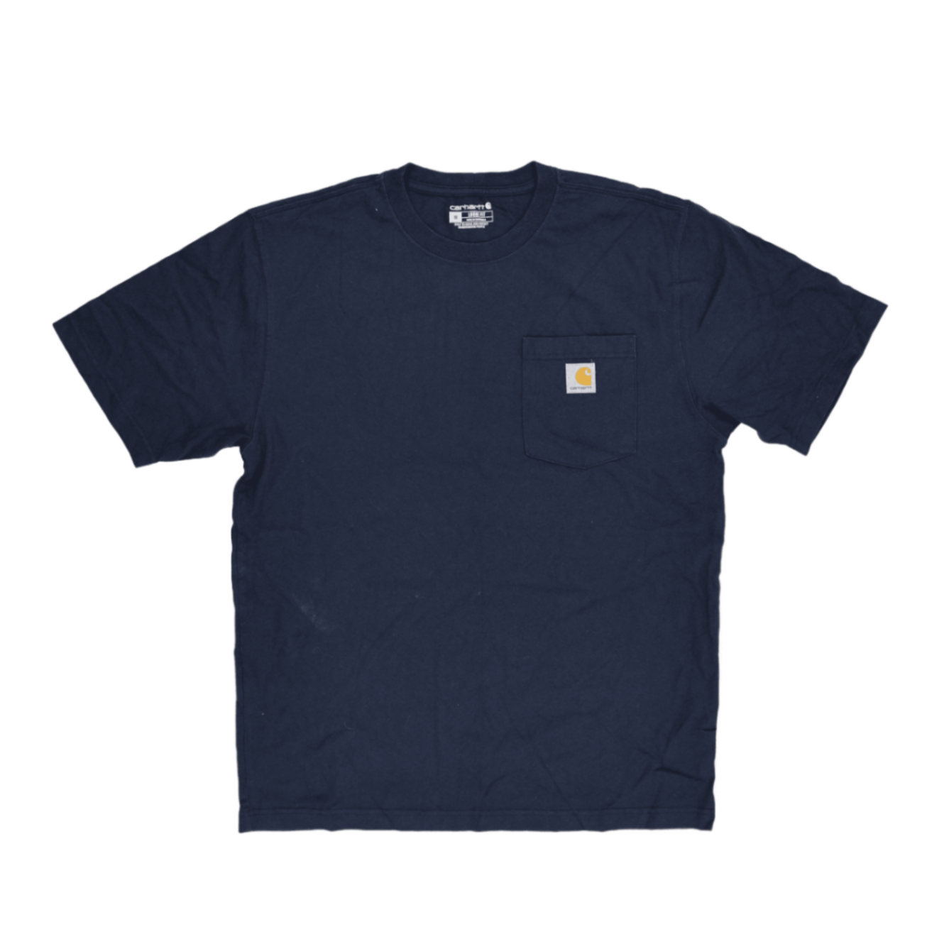 Carhartt Navy Loose Fit Pocket T-Shirt for Men Size Medium Cotton Classic Tee