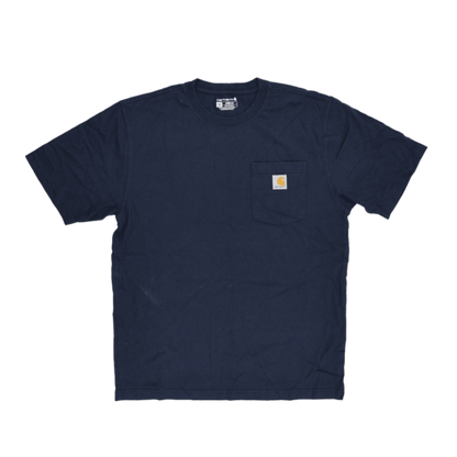 Carhartt Navy Loose Fit Pocket T-Shirt for Men Size Medium Cotton Classic Tee