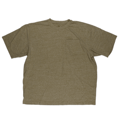 Carhartt 2XL Original Fit Pocket T-Shirt Khaki Brown Cotton Casual Crew Neck Vintage