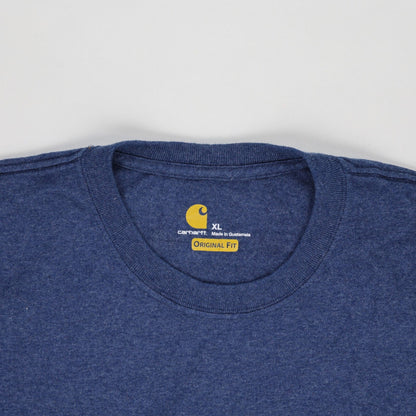 Carhartt XL Original Fit Blue T-Shirt Cotton Crew Neck Casual Men's Clothing