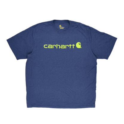 Carhartt XL Original Fit Blue T-Shirt Cotton Crew Neck Casual Men's Clothing