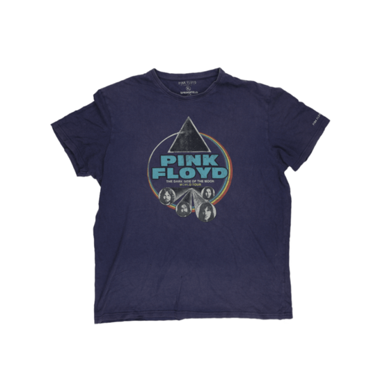 Springfield Pink Floyd The Dark Side Of The Moon T-Shirt Navy XL Cotton Crew Neck
