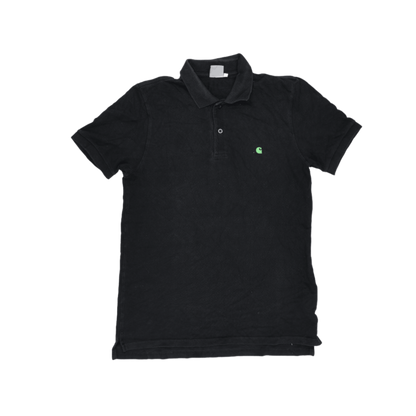Carhartt Black Cotton Short Sleeve Polo Shirt Size Small