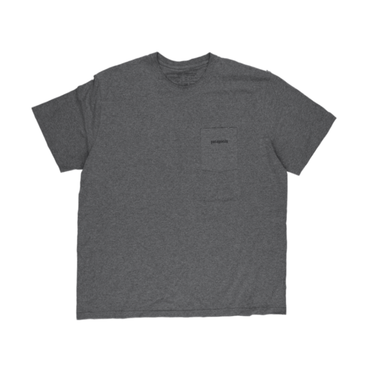 Patagonia Responsibili-Tee Grey Graphic T-Shirt XL 50% Recycled Cotton 50% Recycled Polyester Crew Neck