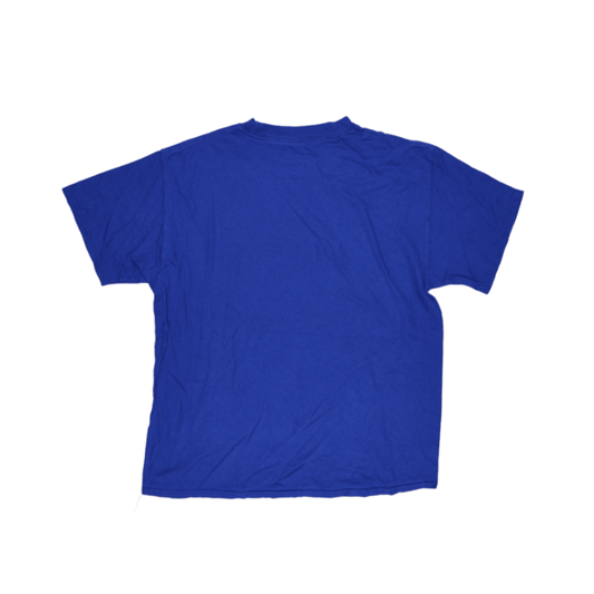 Champion Authentic Blue Crew Neck T-Shirt Large Cotton