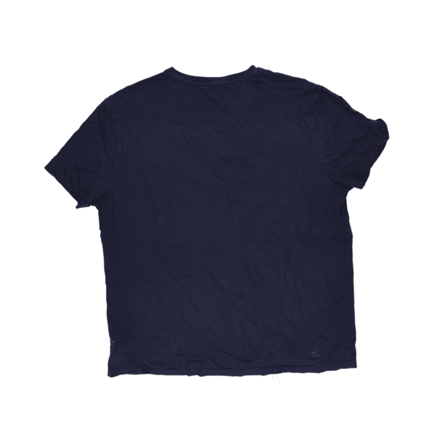 Ralph Lauren Navy Blue V-Neck Cotton T-Shirt Large Classic Fit