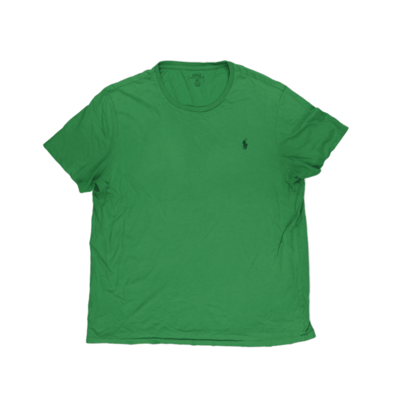 Polo Ralph Lauren Men's Green Custom Fit T-Shirt XL Cotton Crew Neck