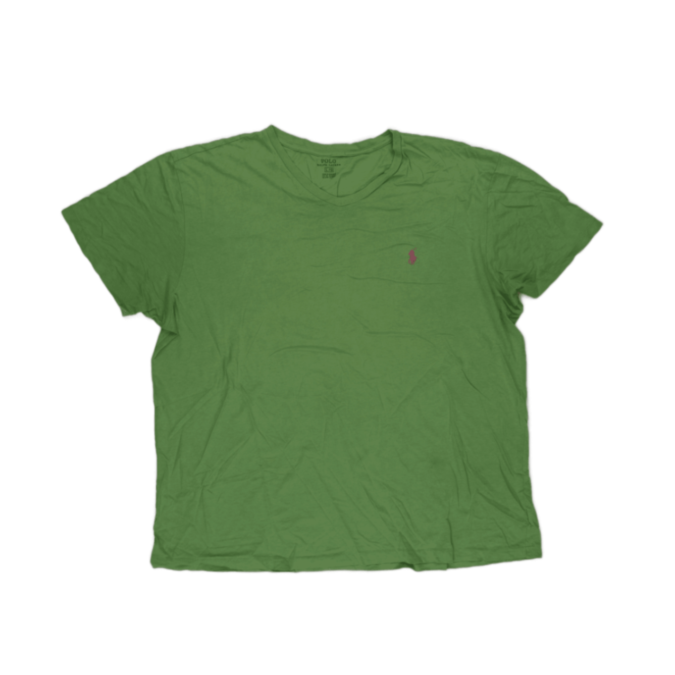 Ralph Lauren Green Cotton V-Neck T-Shirt Size Large Men's Casual Shirt