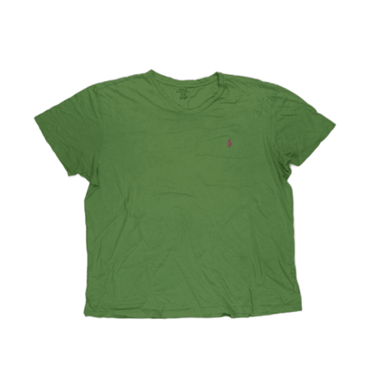 Ralph Lauren Green Cotton V-Neck T-Shirt Size Large Men's Casual Shirt
