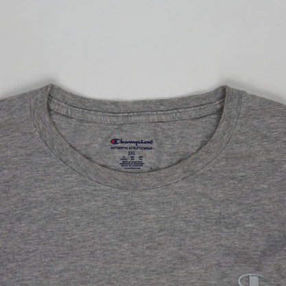Champion Men's Grey Crewneck T-Shirt 2XL Cotton