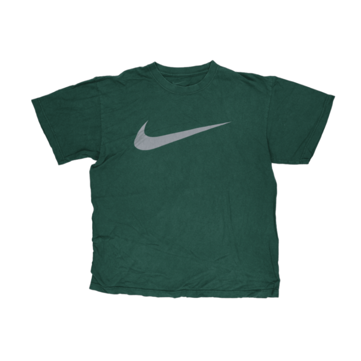 Nike Men's Green Short Sleeve Graphic T-Shirt Size Medium 100% Cotton Crew Neck