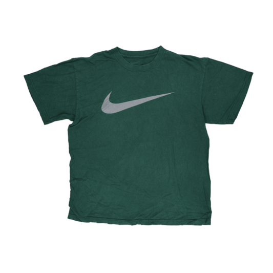Nike Men's Green Short Sleeve Graphic T-Shirt Size Medium 100% Cotton Crew Neck