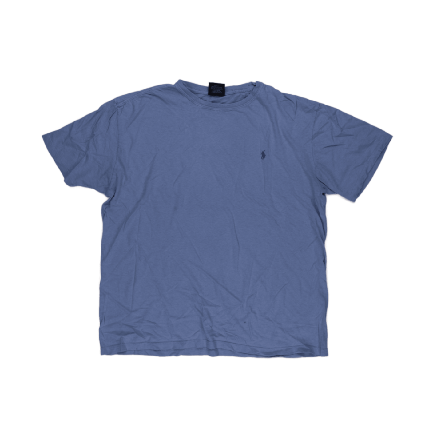 Ralph Lauren Blue Cotton Crew Neck T-Shirt Men's Medium 100% Cotton Casual