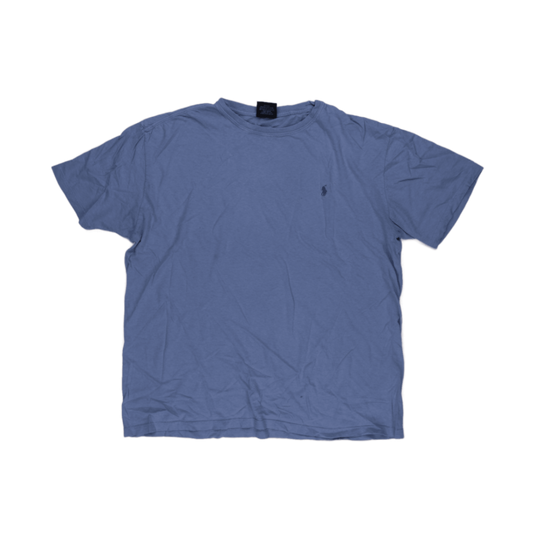 Ralph Lauren Blue Cotton Crew Neck T-Shirt Men's Medium 100% Cotton Casual