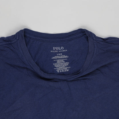 Polo Ralph Lauren Men's Classic Blue Cotton Crew Neck T-Shirt Large