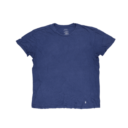 Polo Ralph Lauren Men's Classic Blue Cotton Crew Neck T-Shirt Large