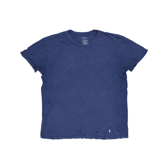 Polo Ralph Lauren Men's Classic Blue Cotton Crew Neck T-Shirt Large