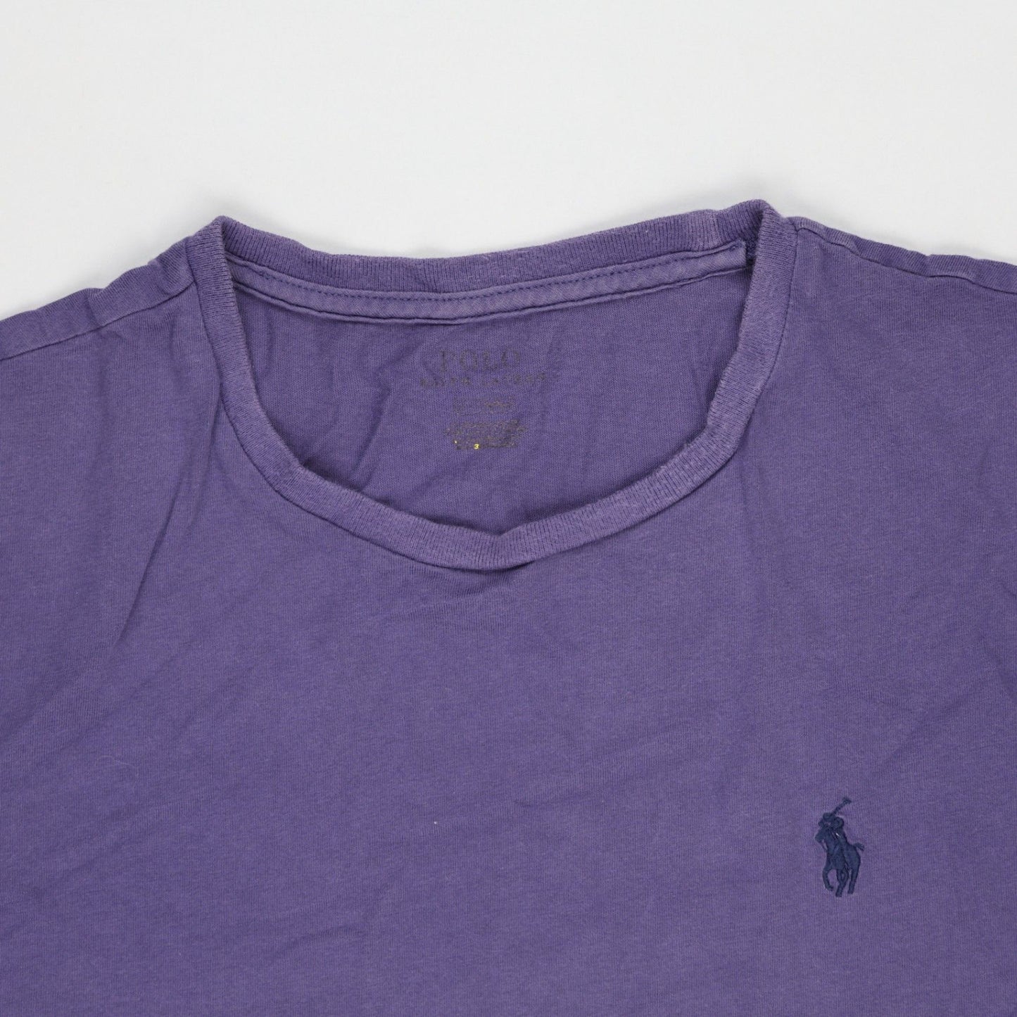 Ralph Lauren Men's Purple Cotton T-Shirt Size Medium Crew Neck Casual