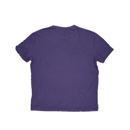Ralph Lauren Men's Purple Cotton T-Shirt Size Medium Crew Neck Casual