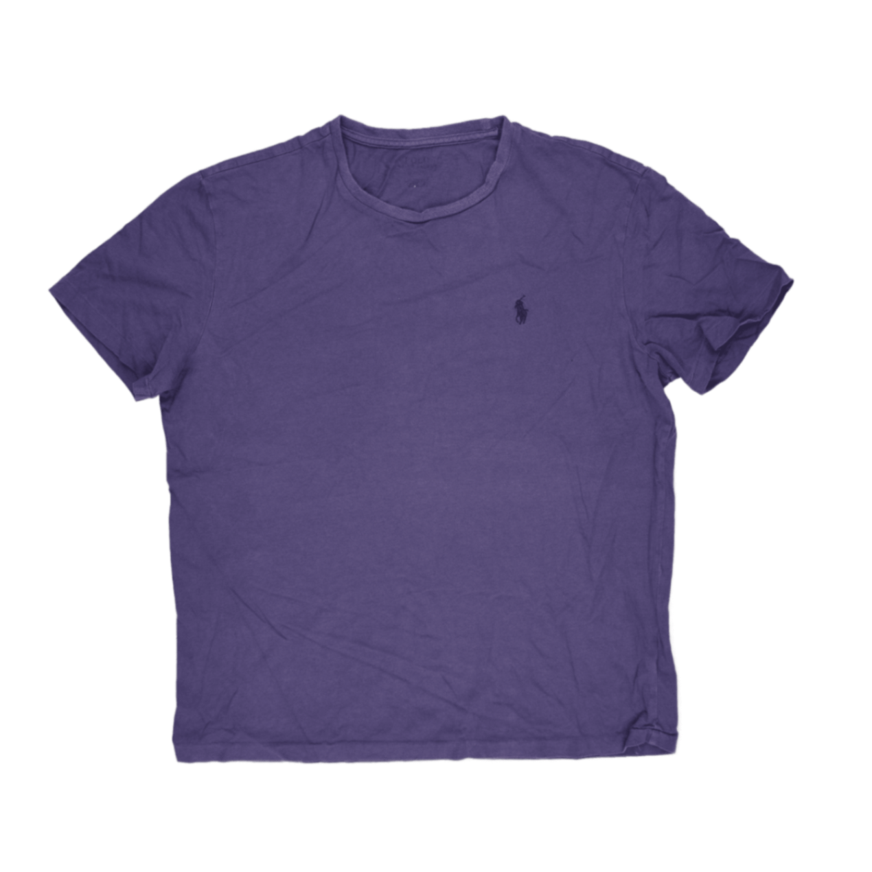 Ralph Lauren Men's Purple Cotton T-Shirt Size Medium Crew Neck Casual
