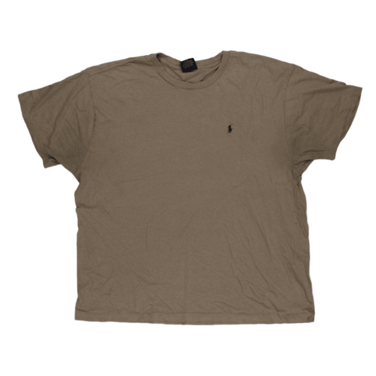 Ralph Lauren Vintage Tan Crew Neck T-Shirt XL 100 Percent Cotton