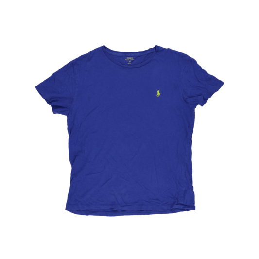 Polo Ralph Lauren Royal Blue Crew Neck T-Shirt Men Size Medium 100 Percent Cotton