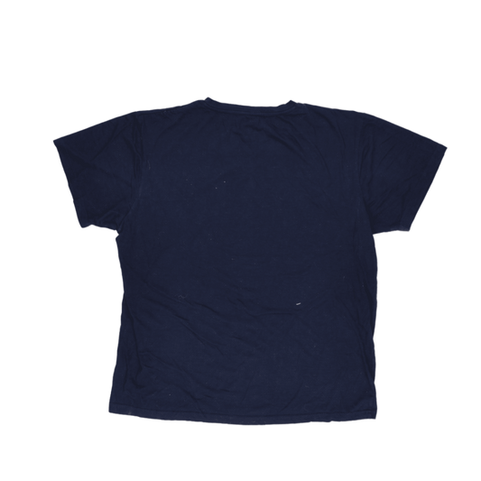 Ralph Lauren Navy Blue Cotton V-Neck Casual T-Shirt Large