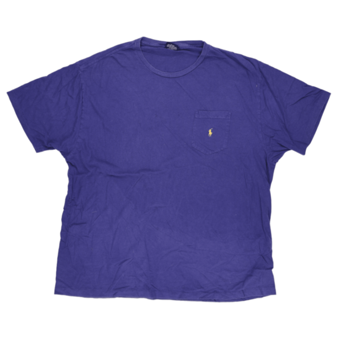 Polo Ralph Lauren Vintage Purple Cotton T-Shirt XL Crew Neck Casual Men