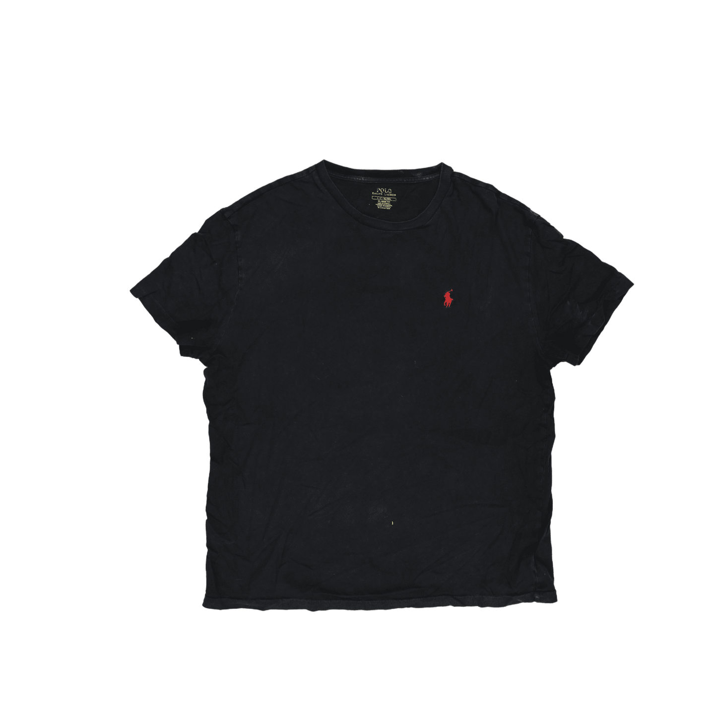 Ralph Lauren Men's Classic Fit Black T-Shirt Large Cotton Crew Neck