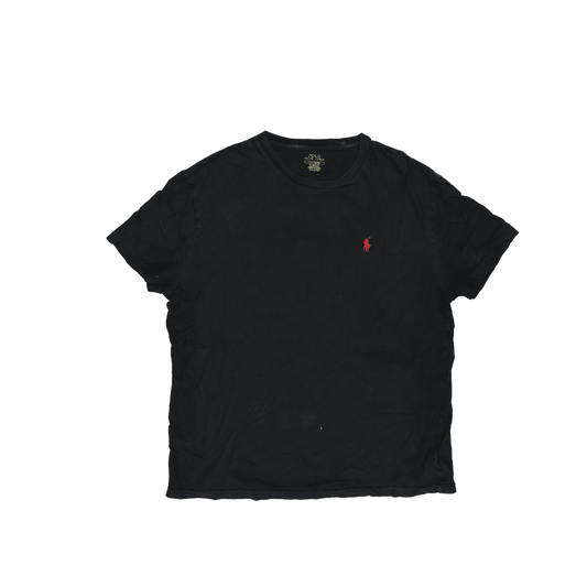 Ralph Lauren Men's Classic Fit Black T-Shirt Large Cotton Crew Neck