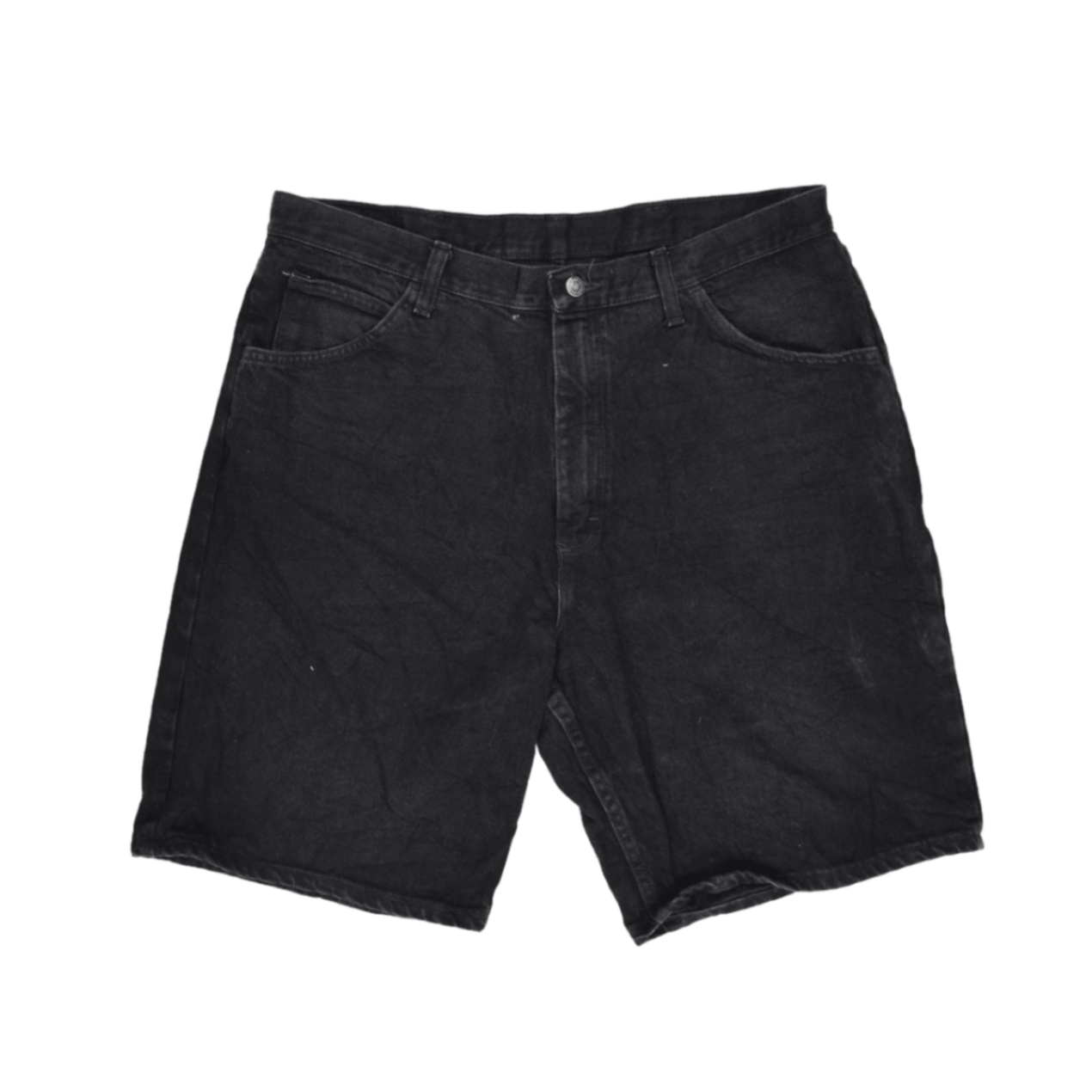 Wrangler Black Relaxed Fit Shorts 38 in 100 Percent Cotton