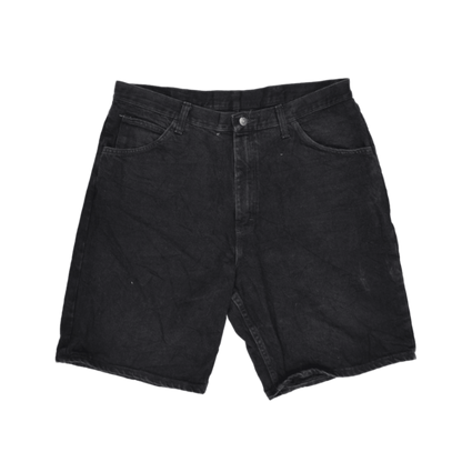 Wrangler Black Relaxed Fit Shorts 38 in 100 Percent Cotton