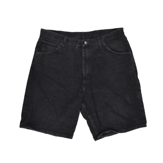 Wrangler Black Relaxed Fit Shorts 38 in 100 Percent Cotton