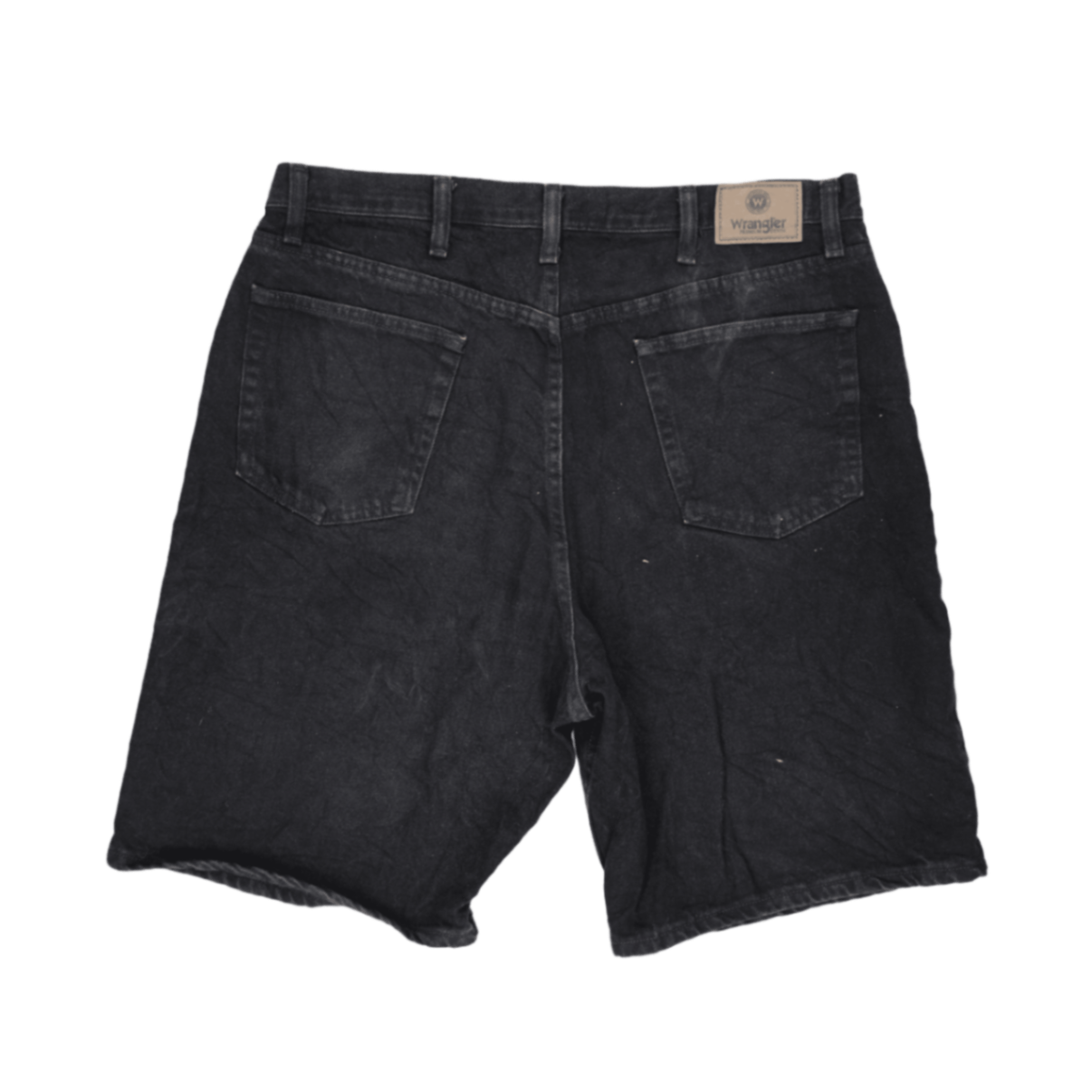 Wrangler Black Relaxed Fit Shorts 38 in 100 Percent Cotton