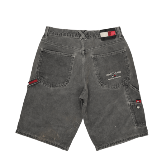 Tommy Jeans Vintage Grey Denim Shorts Size 31 100 Cotton