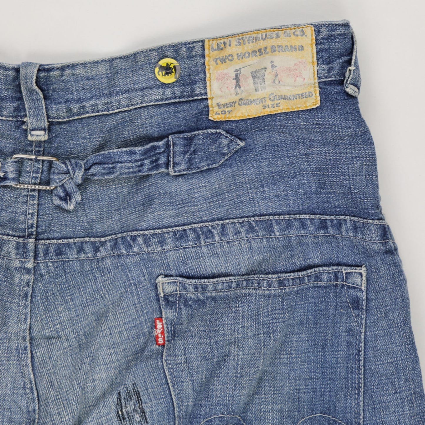 Levi's Vintage Loose Fit Denim Shorts Blue 38W Cotton Denim