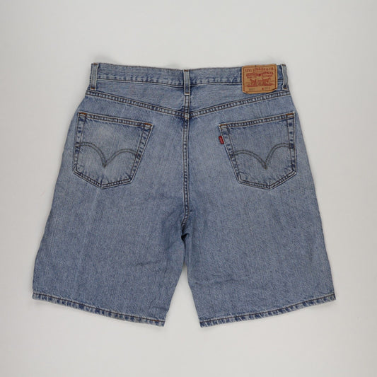 Levi's 550 Relaxed Fit Vintage Denim Shorts Light Blue W36 100% Cotton