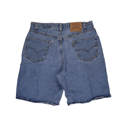 Levi's 550 Relaxed Fit Vintage Blue Denim Shorts W36 Cotton Casual
