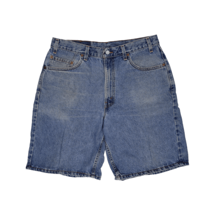 Levi's 550 Relaxed Fit Vintage Blue Denim Shorts W36 Cotton Casual