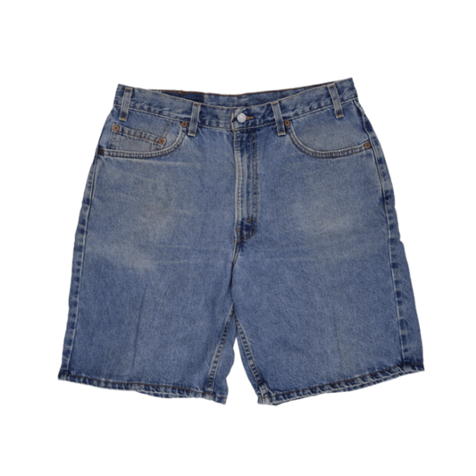 Levi's 550 Relaxed Fit Vintage Blue Denim Shorts W36 Cotton Casual