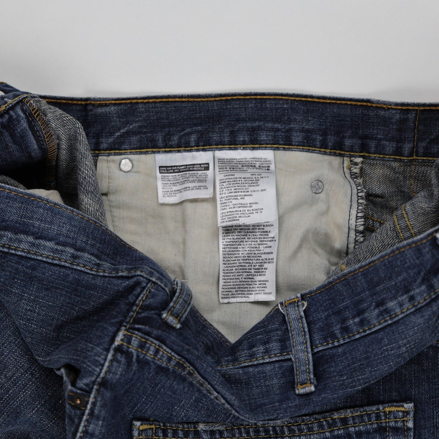 Levi's 569 Loose Fit Denim Shorts Vintage Blue W38 100% Cotton