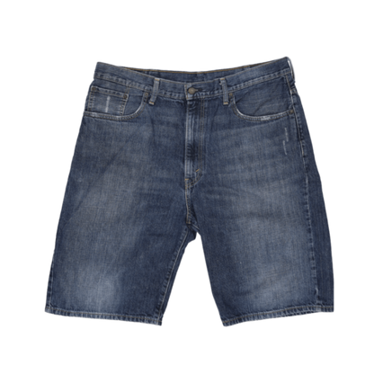Levi's 569 Loose Fit Denim Shorts Vintage Blue W38 100% Cotton