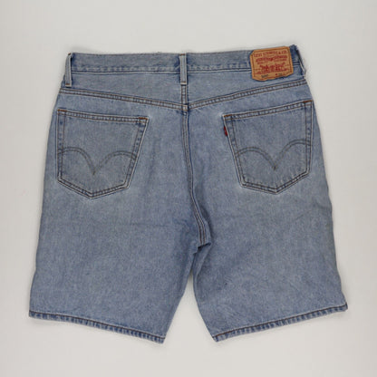 Levi's 505 Regular Fit Denim Shorts Light Blue W36 100% Cotton