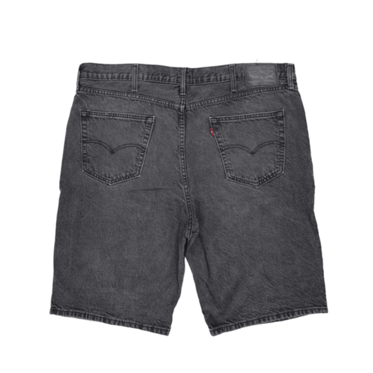 Levi's 569 Loose Fit Black Denim Jean Shorts Size 38 Cotton Vintage